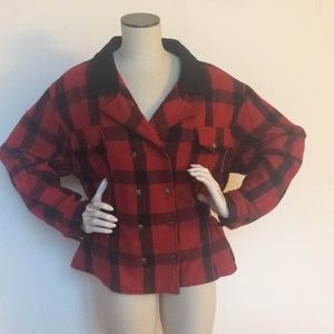 Vintage Jou Jou buffalo plaid jacket